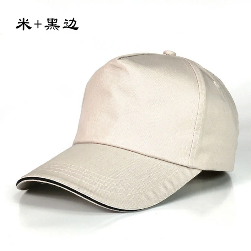 Custom Logo Embroidery Baseball Cap Casual Solid Color Unisex Adjustable Hip Hop Cap Adult Cap