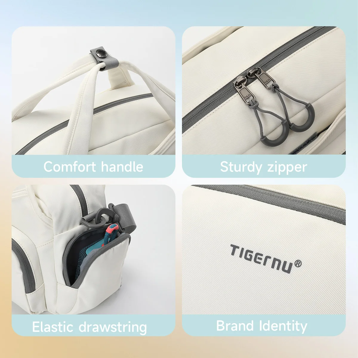 Tigernu Women Shoulder Bags For Grils Handbag Women Bags Sport Crossbody Bags Commuting Pack Slingbag Female Bags Nylon Tote Bag image 3