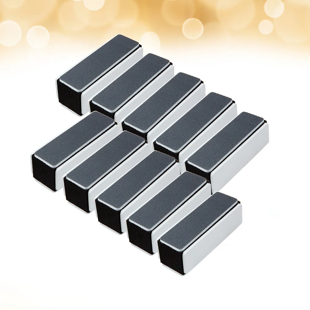 10 قطعة كتل تلميع أربعة جوانب ملفات الأظافر أدوات مانيكير دائم المحمولة مسمار الفن لوازم طحن الرملي مزيل