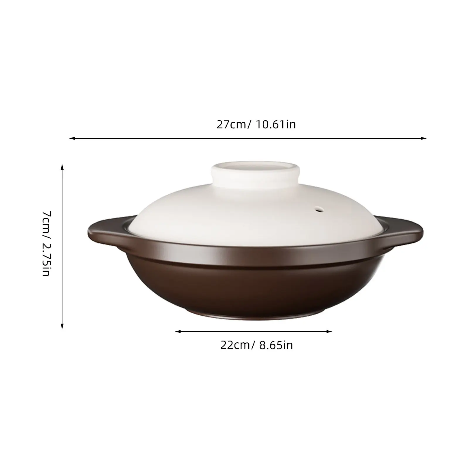 Clay Rice Pot 1.4 Quart Traditional Terracotta Casserole Pot for Cooking with Lid Chinese Cookware for Porridge Stews Asian Rice