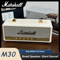 Marshall M30 Retro Wireless Bluetooth Speaker Waterproof Powerful Stereo Bass Sound Outdoor Subwoofer Portable Speakers