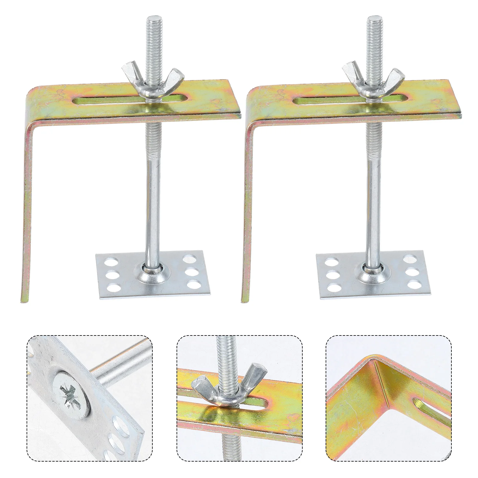 

2pcs Undermount Brackets Heavy Duty Ceramic Basin Support Clips Mounting Kit Easy Diy Installation Kitchen Bathroom Sink Support