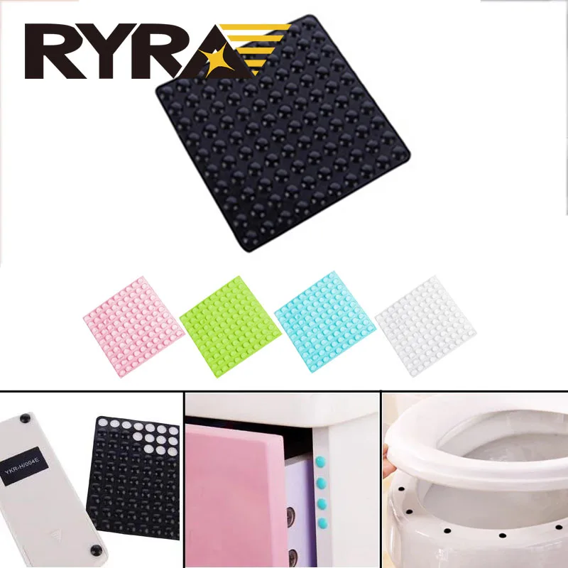 Rubber Damper Self Adhesive Door Stopper Furniture Pads Cabinet Bumpers Kitchen Robots Adhesive Silicone Stops Silicone Pad