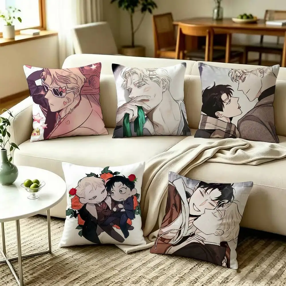 Caesar Leewon R-Roses C-Champagne  Square Pillow Case Multi Sizes For Car Home Bedroom Decor Custom Valentine Gifts