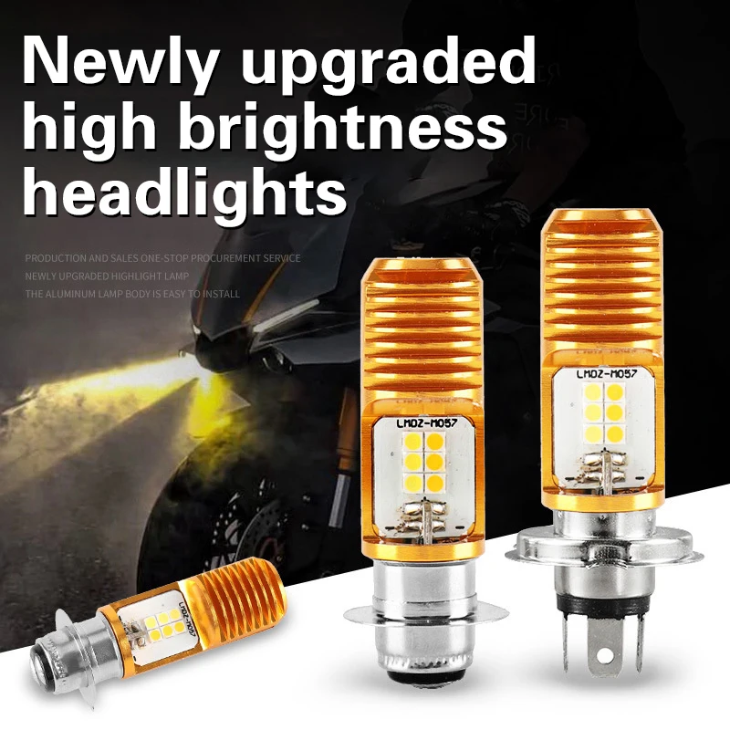 

Motorcycle Light Motorcycle LED Headlight Bulb H4 Lamp With White Luminous Color High Quality Light