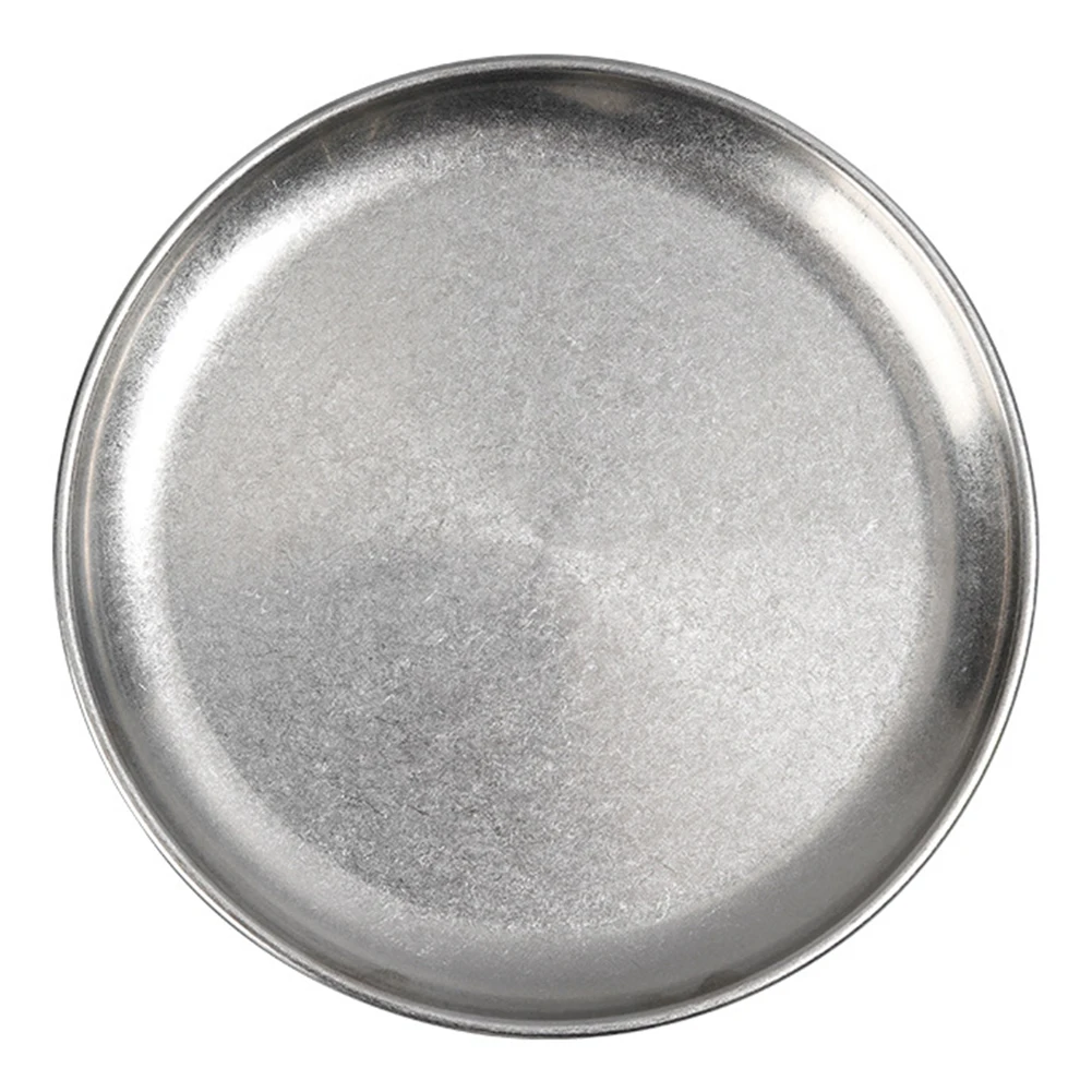

Brand New Outdoor BBQ Plate Camping Multi-purpose Round 1 Pcs 14/17/20/23/26/30cm 304 Stainless Steel For Fruits