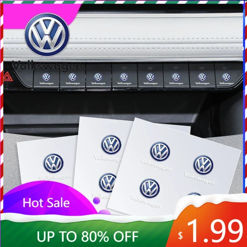 

Наклейки-логотипы для автомобилей VW Volkswagen Jetta MK5 Golf, 1/2/5/10 шт., для декора интерьера, подходят для Volkswagen VW Touran Beetle Golf P