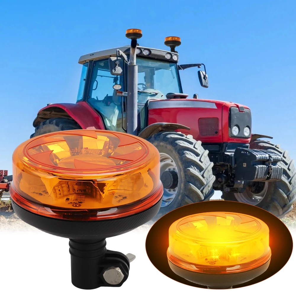 12V 24V Car Emergency Strobe Light Warning Beacon Rotating Light Flashing Light Police Led Tractor Traffice Indication Lights