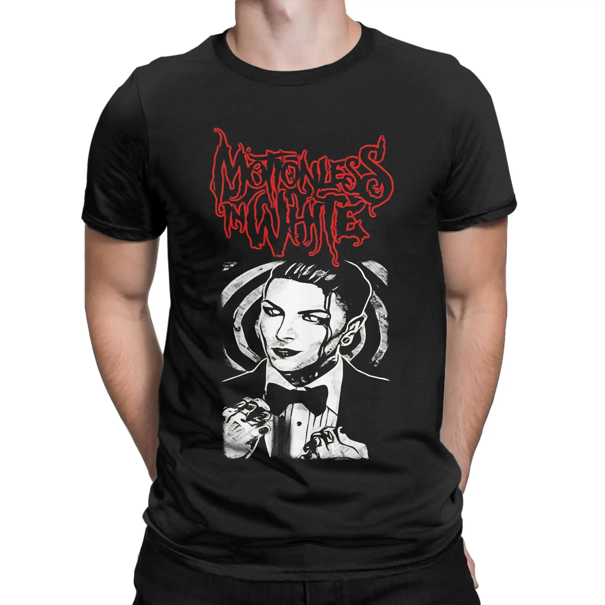 Miw Immaculate Misconception Novelty 100% Cotton T-Shirt Motionless in Whitee Tees Tops For Men