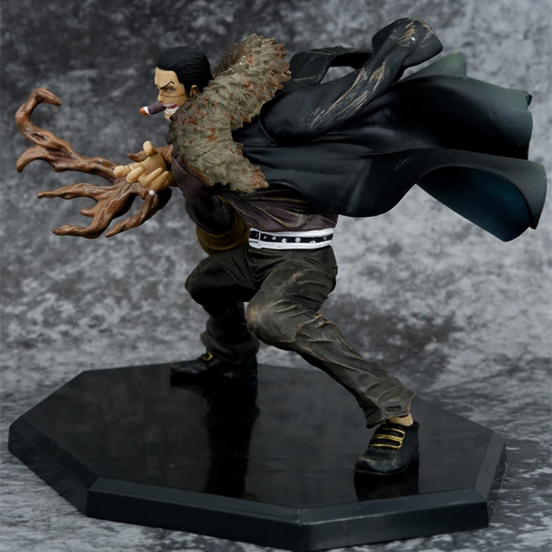 Anime One Piece Sir Crocodile Battle Ver. PVC Action Figure Statue Collectible Model Kids Toys Doll Gifts 13CM