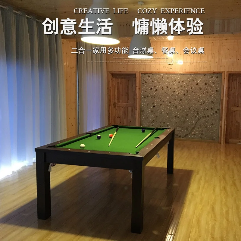 

3 in 1 Pool Dinner Table, Billiard Table With Dinner Top, PingPong Table With Two Benches for Wholesale