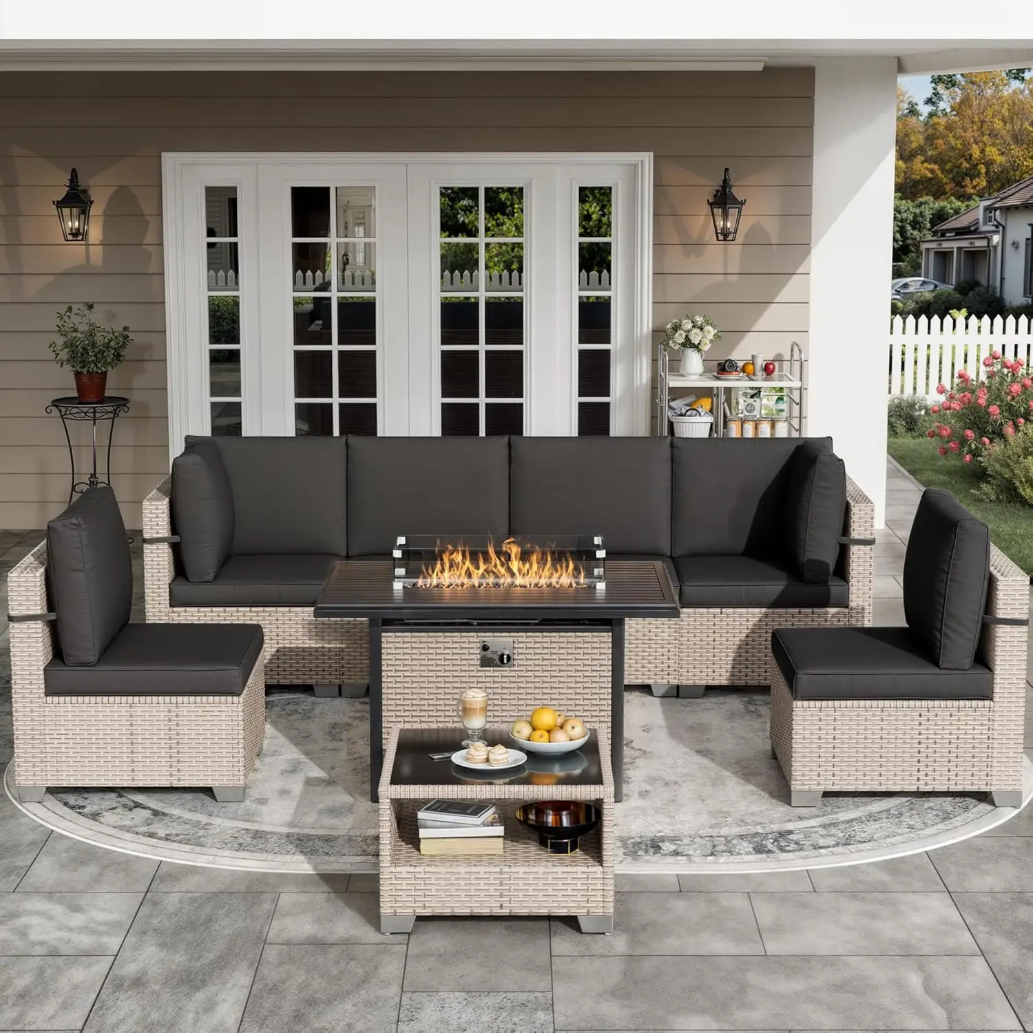 8 Pieces Patio Furn… - image