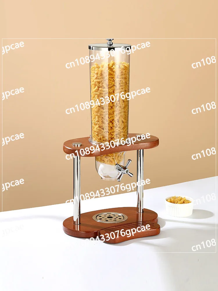 Double Head Oat Dispenser, Cereal Dispenser, Grain Dispenser, Grain Storage Tank, Buffet Cereal Machine