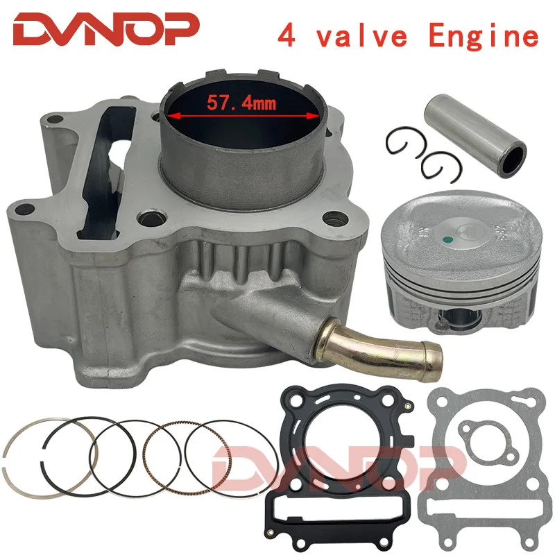 Kit de Cilindro para Scooter Cruisym150, Compatible con Sym Jet X 150, Cruisym 150cc, XS150T-9, ZFE 4V