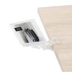 Acrylic Photo Picture Poster Sign Holder Frame For Shelf Clip