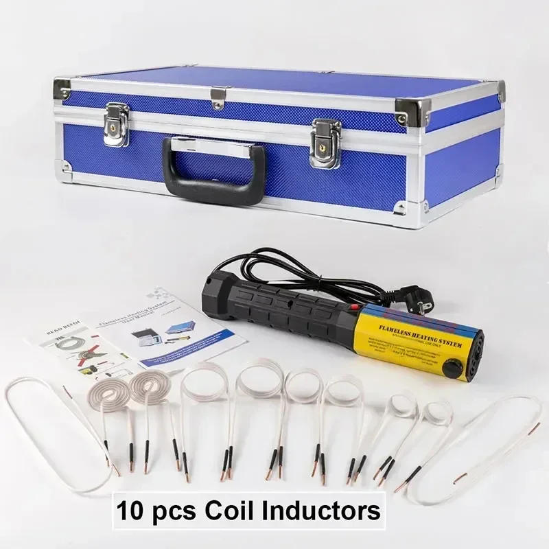 1000W Small High Frequency Induction Heater Handheld Electromagnetic Heater Disassembly Bolt Heating Tool for Rusty Screw Remova