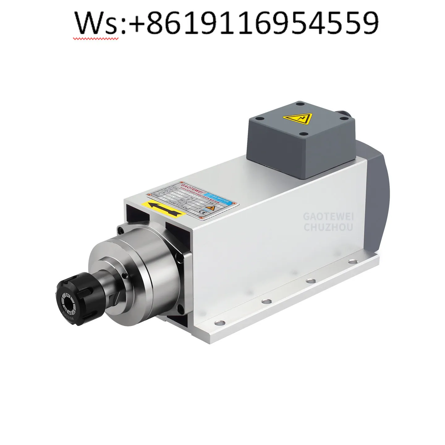 

Высокоскоростной прецизионный двигатель 1.5 кВт для деревообработки, сверления, гравировки, с частотным преобразованием, водонепроницаемый