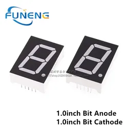 5pcs 10Pins 1106AS 10016AH 10016BS 1 Inch 1 Digit Bits 7 Segment Red LED Digital Display Digitron Common Anode Cathode C-A C-C