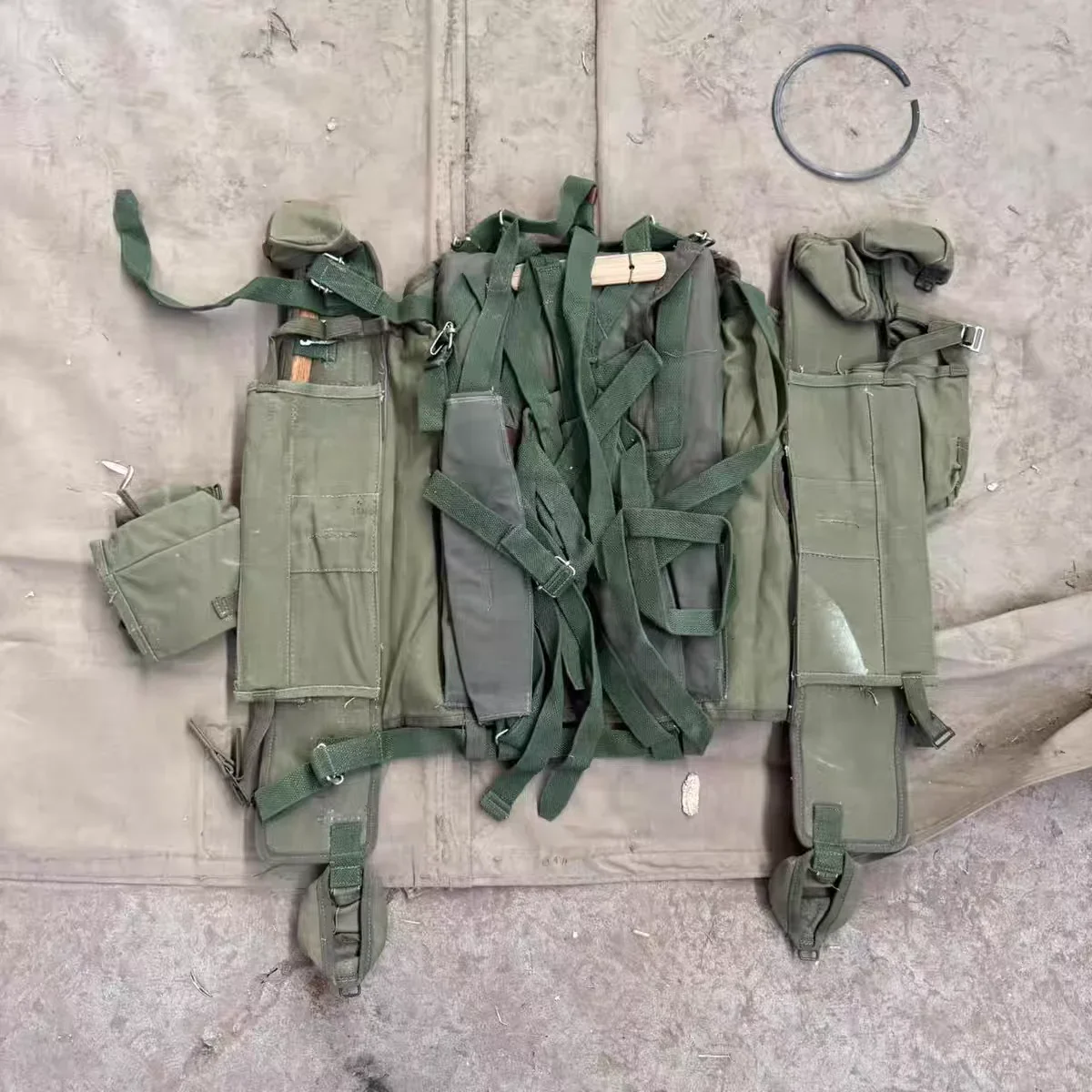 حقيقية الأصلي فائض حرب فيتنام الجيش الصيني نوع 63 1980S معدات الحمالات الحاملة حقيبة الظهر