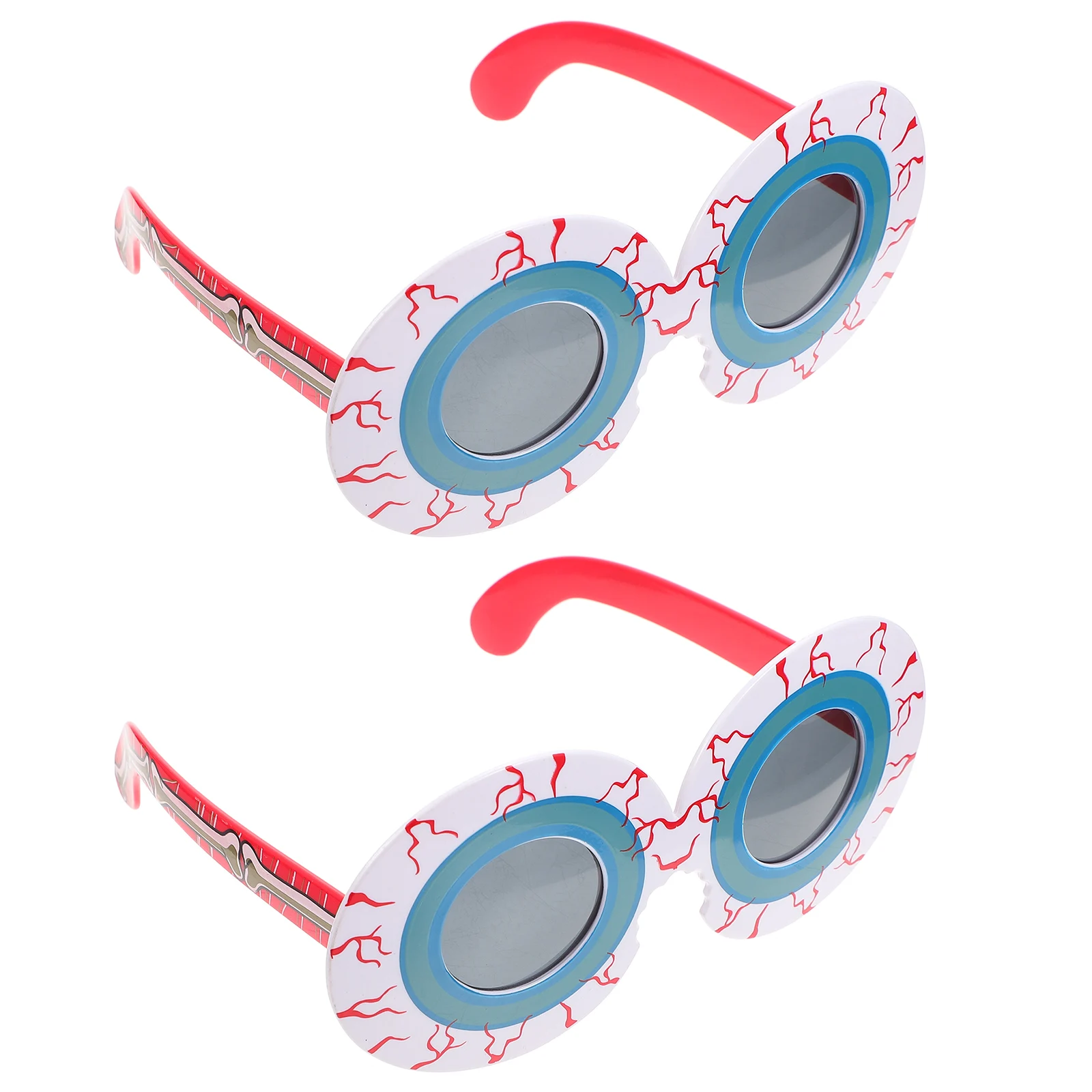 

2 Pcs Cosplay Funny Glasses Eye Ac Lenses Novelty Halloween Decorative Eyeglasses