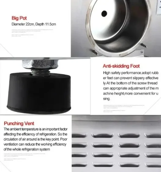 

ITO618 Commercial Hard Ice Cream Maker Machine