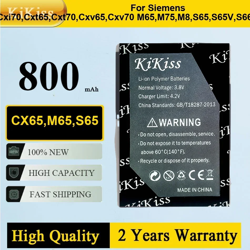 

Аккумулятор 750 мАч для Siemens CXI70 CXT65 CXT70 CXV65 CXV70 M65 M75 M8 S65 S65V S66 S75 SK65 SP65 Портативные аккумуляторы Гарантия