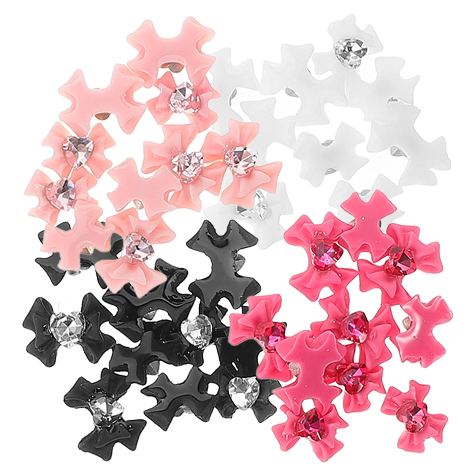 40 قطعة من حجر الراين القوس مسمار سحر DIY مسمار الفن زينة لامعة مانيكير مجوهرات اكسسوارات الراين للأظافر #5