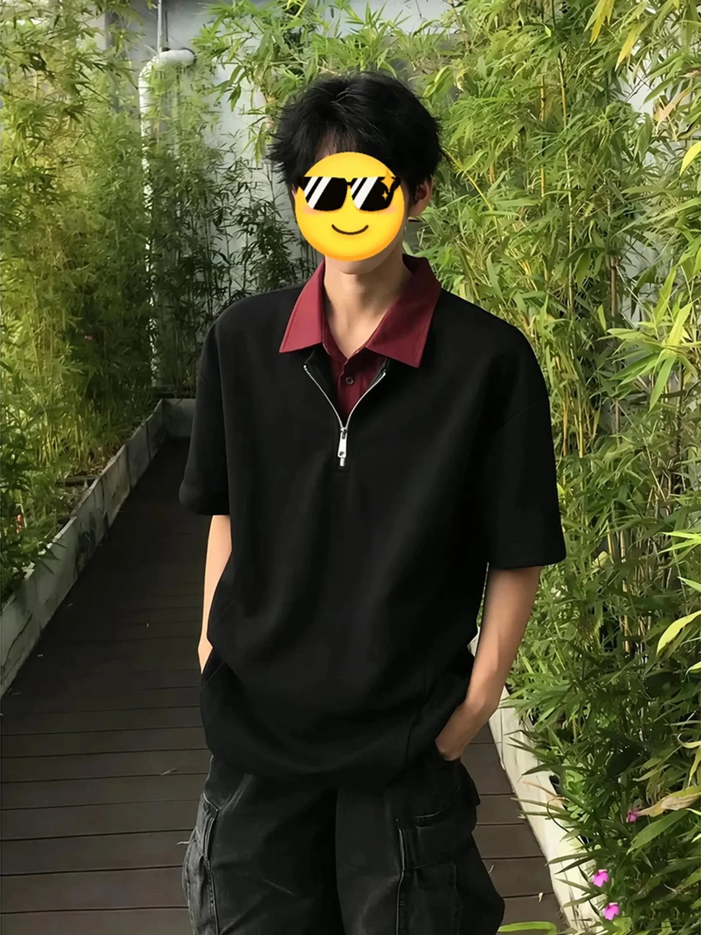 Men's Short Sleeve  Shirt Casual Splice Design Regular Fit Summer Fashion Youthful Style Commute Appropriate T-Shirt