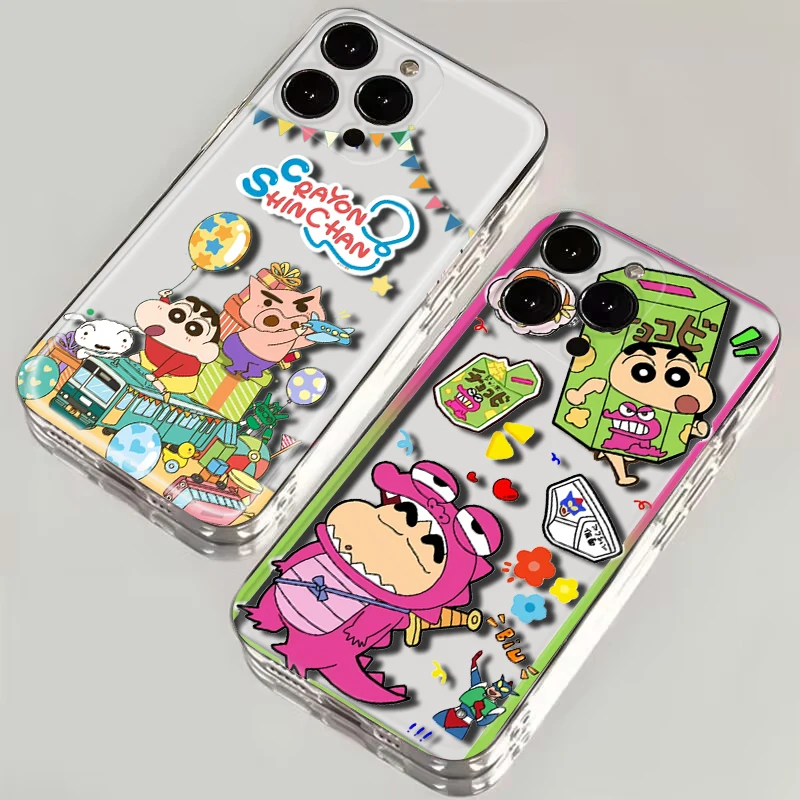 B4 Crayon Shin Chan Soft Case for Samsung S8 S9 S10 S10E S20 FE S21 Plus S21 Ultra S30 Note 10 20 8 9 M33 M52 M53