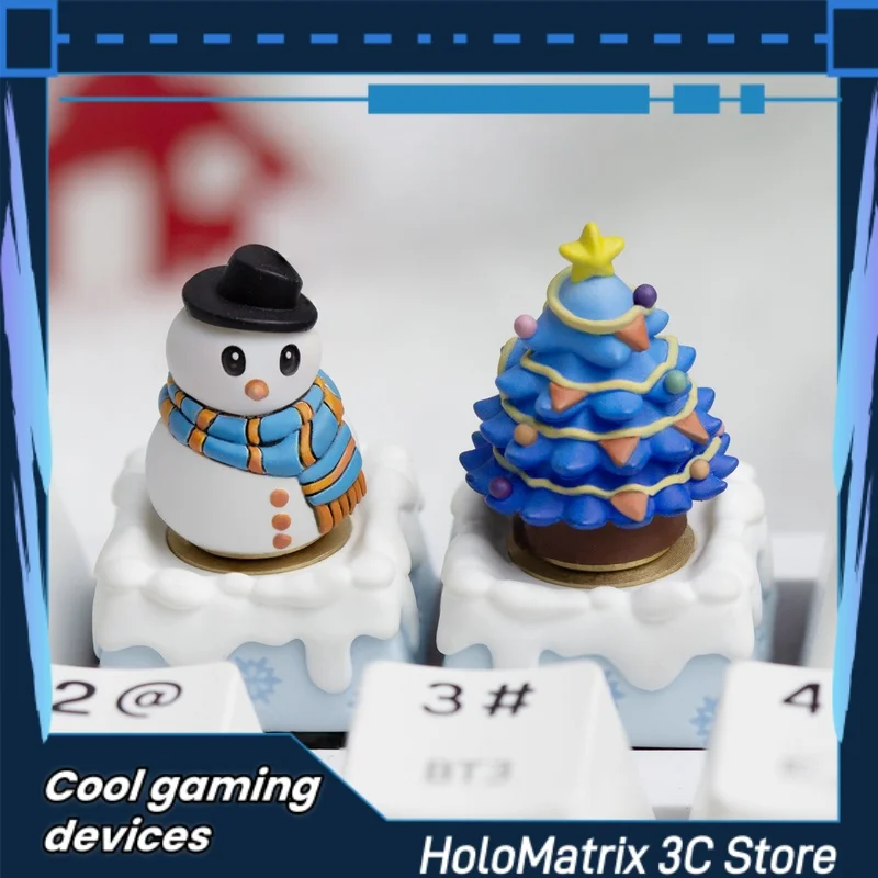 

Christmas Series Keycaps Rotatable 1pcs Personality Creative Original Resin Cute Mechanical Keycap Customized Esc Christmas Gift