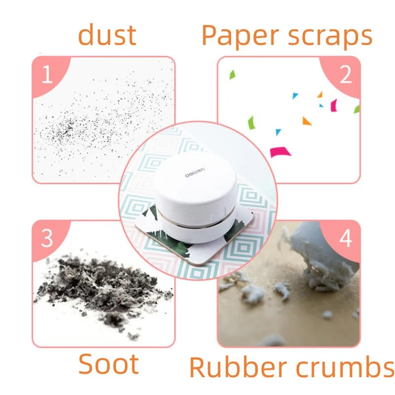 Deli Mini Desktop Cleaner Desktop Cleaner Eraser Cleaner Student Electric Cleaning Scrap Small Charging Eraser Roborock S5 Max