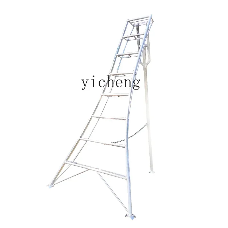 

ZK Aluminum Alloy Garden Ladder Orchard Picking Ladder Welding Tripod Ladder Household Folding Triangle Ladder