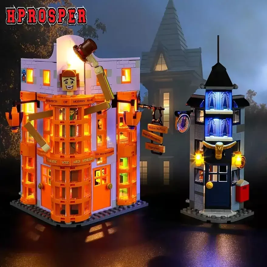 

Hprosper LED Light For 76422 Diagon Alley: Weasleys' Wizard Wheezes Decorative Lamp (Not Include Lego Building Blocks)