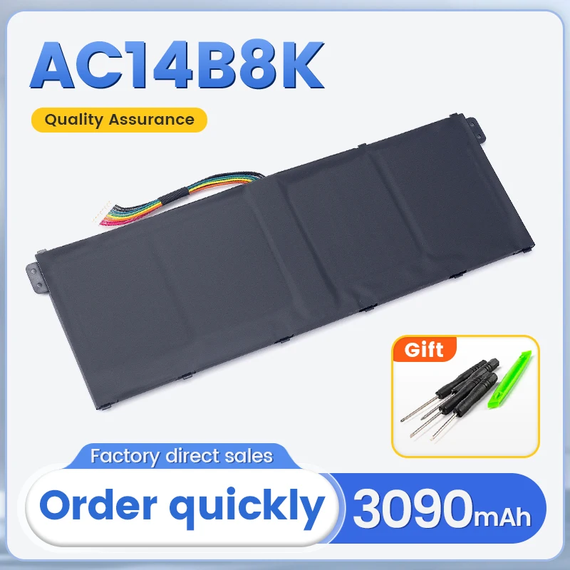 SOMI AC14B8K Laptop Battery for Acer Nitro 5 AN515 AN515-52 AN515-53 Aspire R3-131T ES1-111 V3-371 AC14B3K AC14B7K AP14B8K