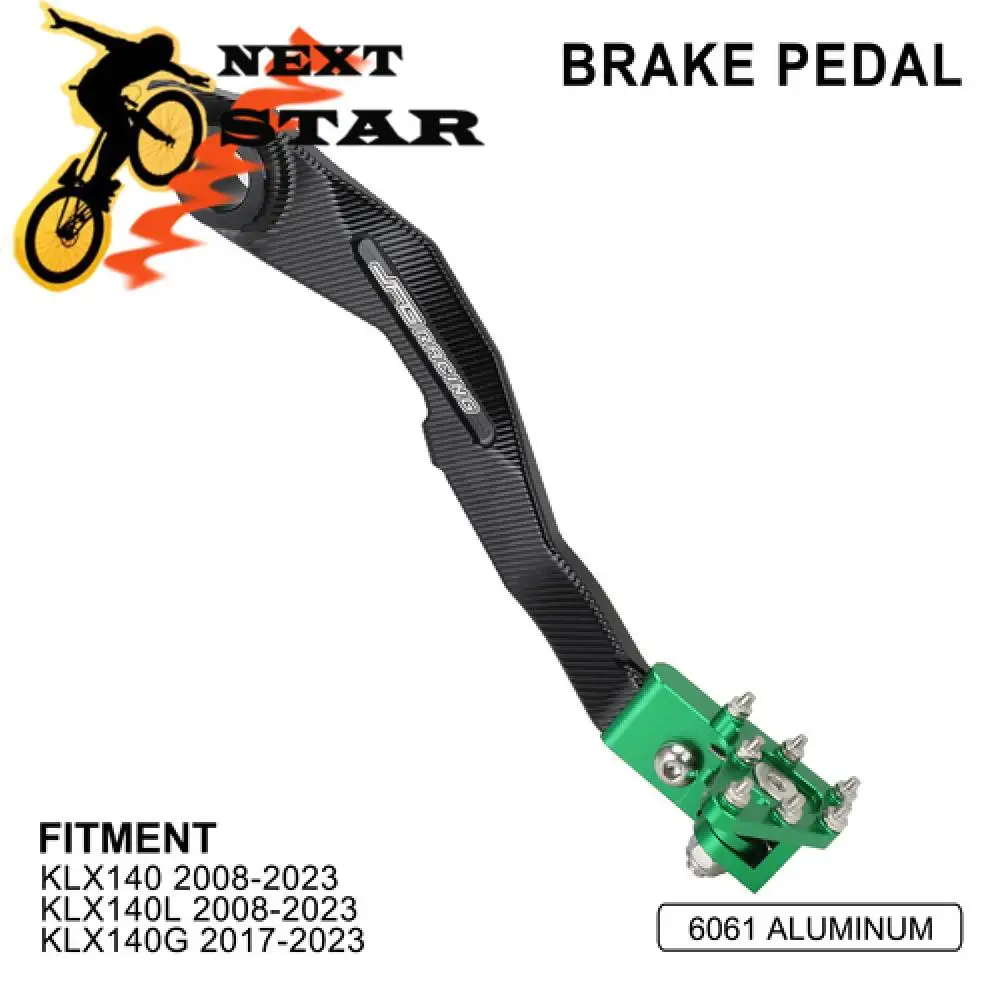

Foot Rear Brake Pedal Lever For KAWASAKI Kawasaki KLX 140 140L 2008-2023 140G 2017 2018 2019-2023 Motorcycle Aluminum