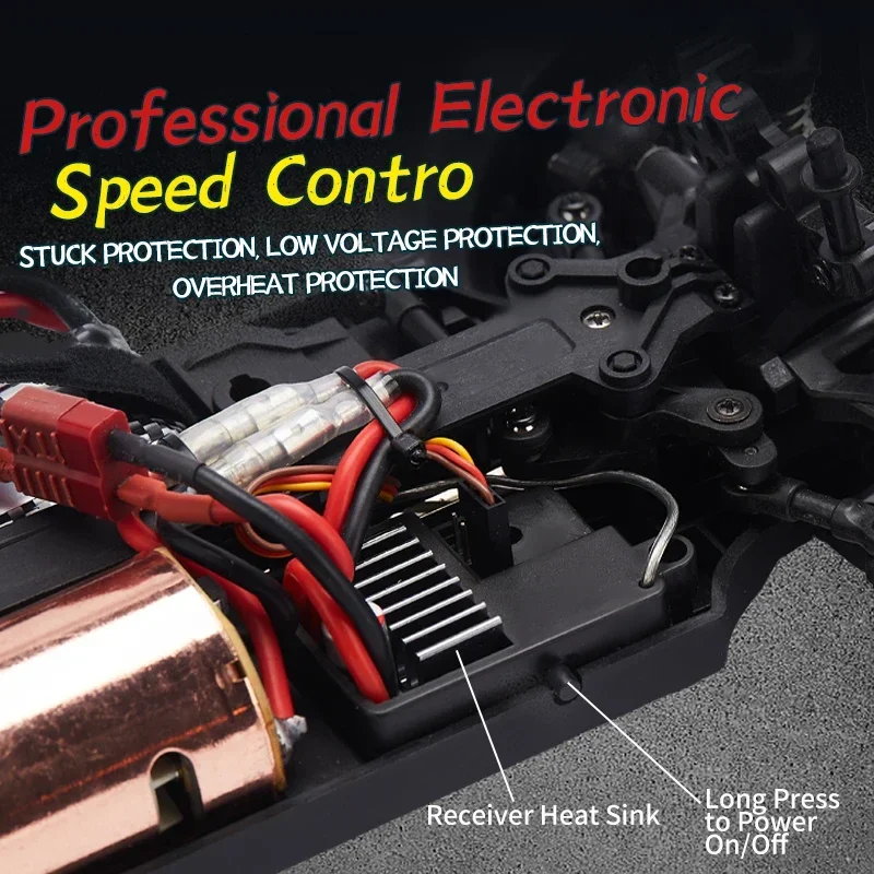 48 km/h rc carros brinquedos 1/14 2.4g de alta velocidade controle remoto mini escala modelo veículo elétrico 8616 deriva carro corrida presente para crianças