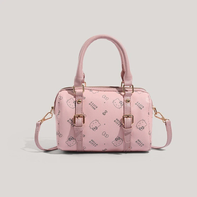 

2025 Autumn New HelloKitty Bucket Bag Versatile Classic Printed Texture Large Capacity Women's Niche Handbag