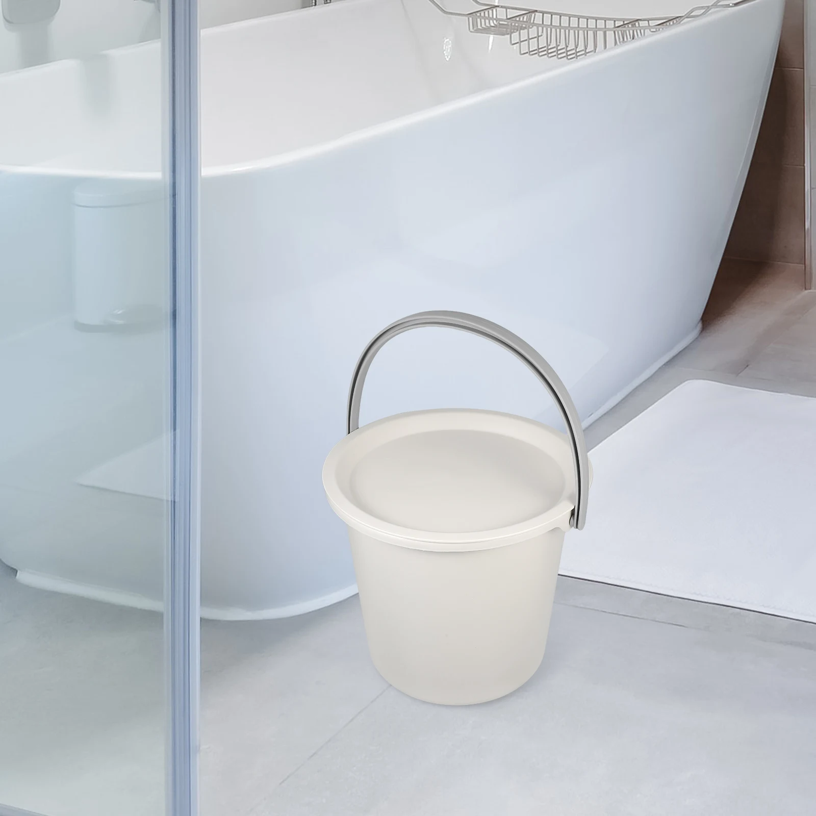 

Plastic Bucket Storage Tank Portable Cleaning Pail MultiPurpose Handles PP Material Large Capacity Water Containers Sturdy Home