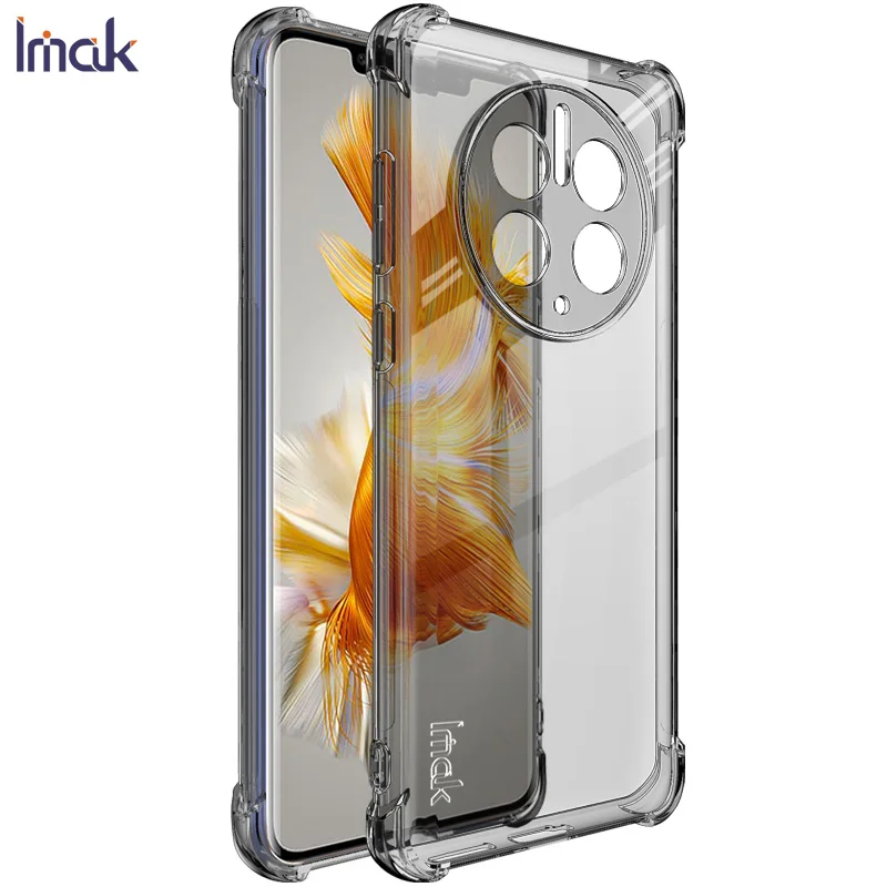 For HUAWEI MATE50 Pro MATE 60 Crystal Case IMAK Air bag Lens 360 Protect Back Panel Funda Huawei Mate 50 50Pro Shockproof Cover