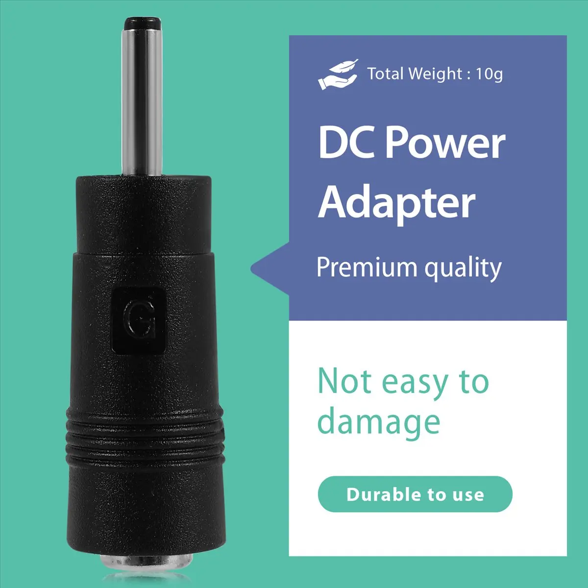 【POPULAR PICK】-3.0mmx1.1mm Male Plug to 5.5mmx2.1mm Female Jack DC Power Connector