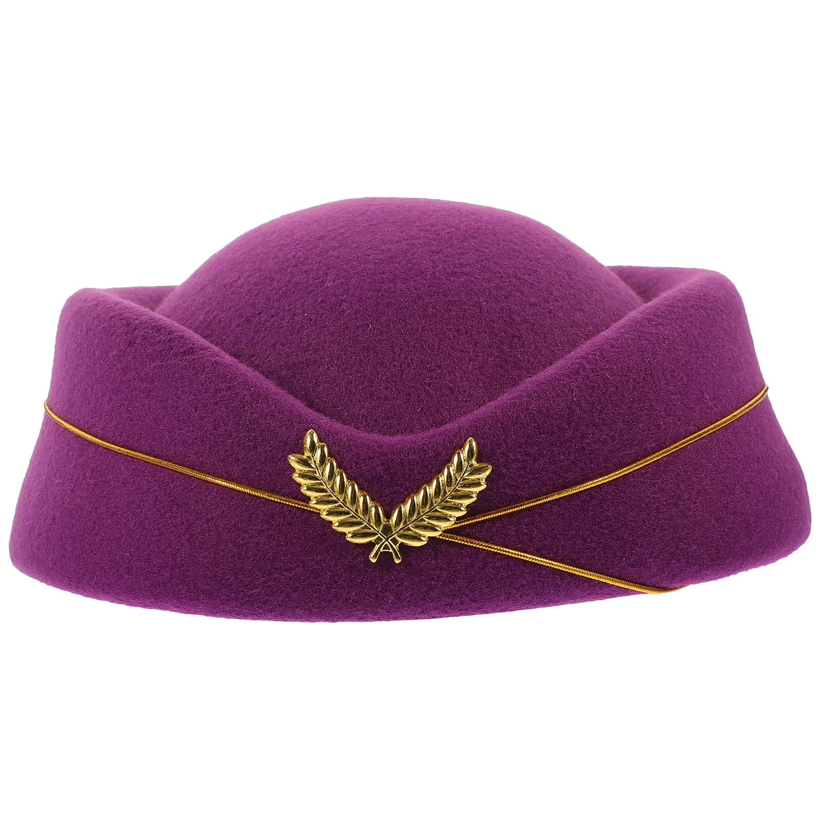 1 قطعة قبعة مضيفة الطيران المصاحبة تأثيري قبعة للنساء مضيفة الطيران زي أداء الحفلات رئيس ديكور #1