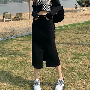 8 en çok satılan, etekli midi kot kot pantolon - №6