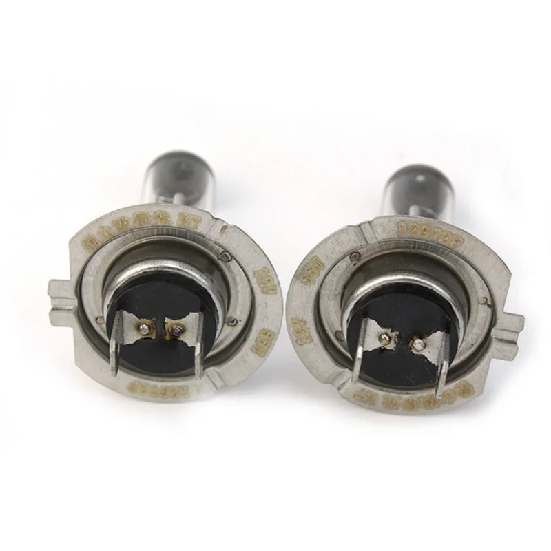 Lâmpadas de farol xenon h7 55w 6000k conjunto de 2, lâmpada halógena branca 12v acessórios para carro lâmpadas de substituição