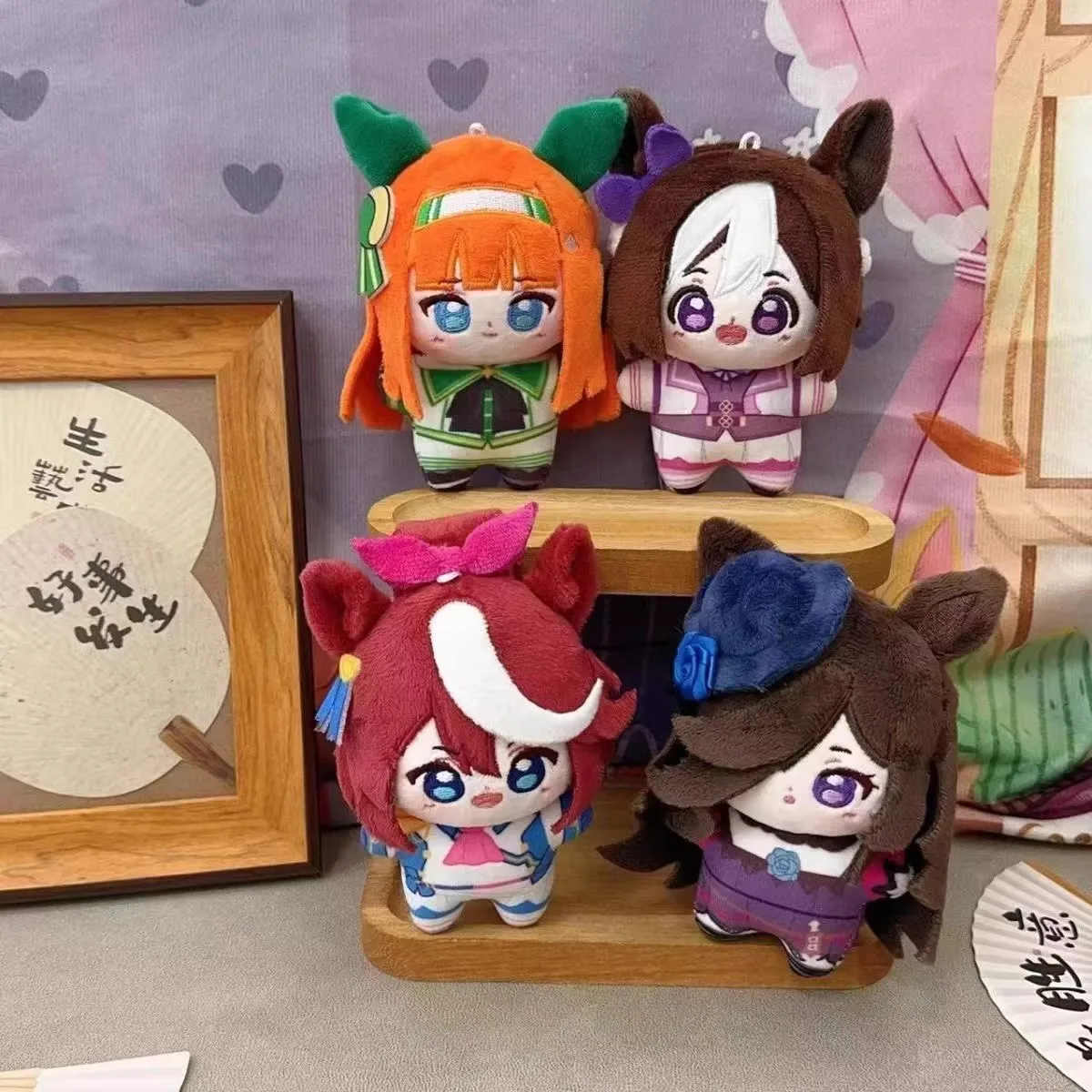 10cm Tokai Teio Plush Dolls Mini Anime Pretty Derby Keychain Pendant Plush Toys Special Week Stuffed Doll Birthday Gift