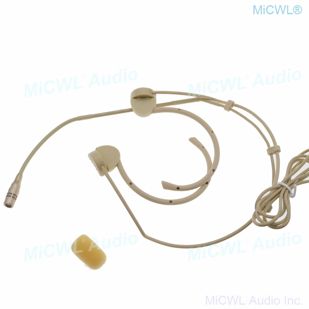 Foldable CL8 Cardioid Capsule Headset Microphone Mini TA3F 3Pin For AKG Samson Wireless BodyPack Metal Plug