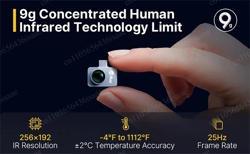 P2 Pro Smartphone Thermal Imager, High Sensitivity, Plug-and-Play for Phone