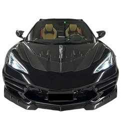 2022-2023 Body kit per Corvette C8 nuovo kit in fibra di carbonio LD modificato labbro anteriore e posteriore gonna laterale ala di coda