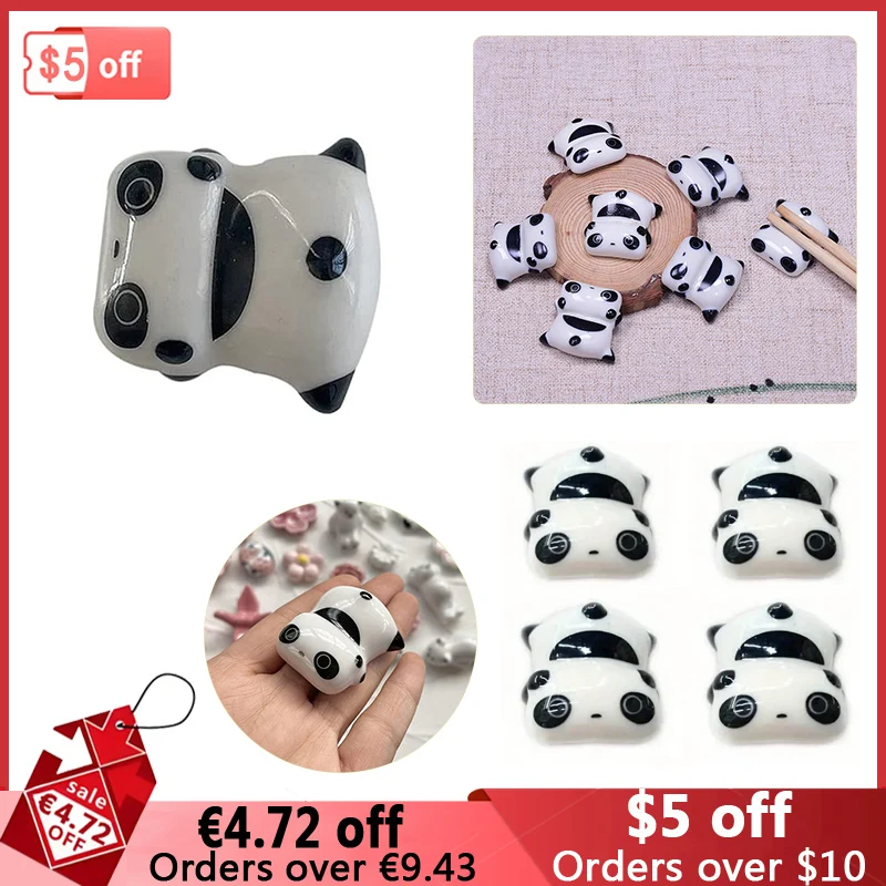 パンダ箸ホルダーセラミック動物レストスプーンフォーク箸ホームダイニングテーブルの装飾工芸品クリエイティブ漫画の装飾品