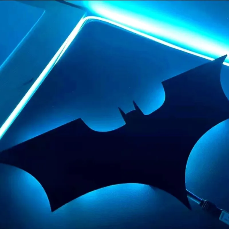 Batmanes Night Light Cool Atmosphere Light RGB Wall Lamp For Esports Room Bedroom Bar Decoration  Remote Control Modern Light