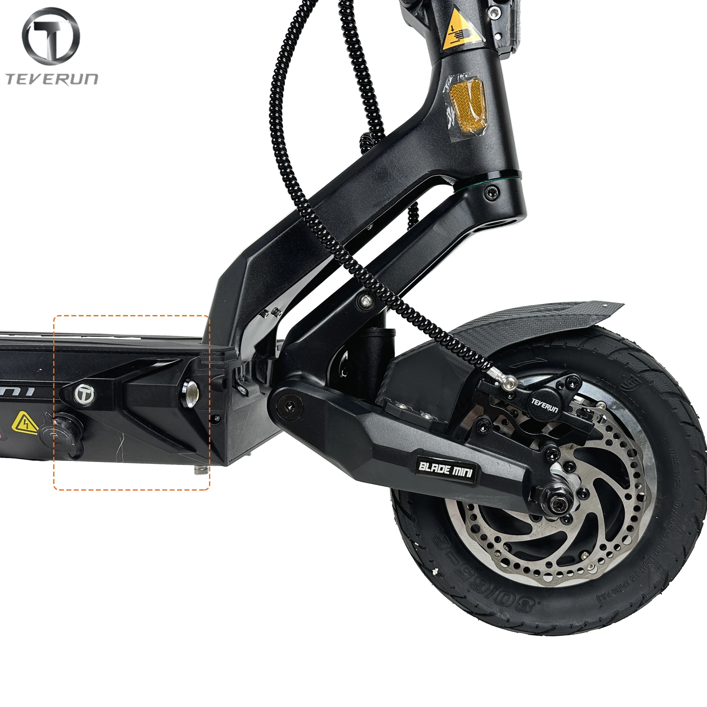 Original Teverun Blade Mini Pro Deck Light Cover for Teverun Blade Mini Ultra DDeck Light Cover Black Color E-Scooter Part - view 5